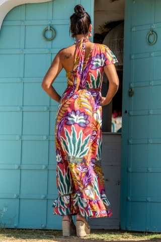 Abito asimmetrico - Rosso