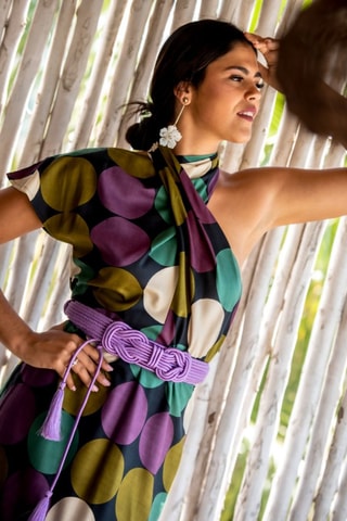 Abito asimmetrico - Verde