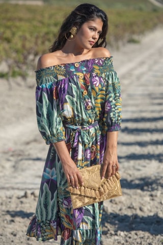 Abito in seta - Verde