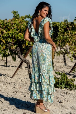 Abito in seta - Verde