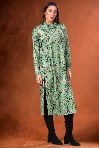 Abito taglio dritto - Verde