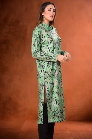 Abito taglio dritto - Verde