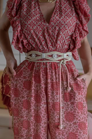 Tuta in seta - Rosso