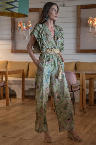 Tuta in seta - Verde