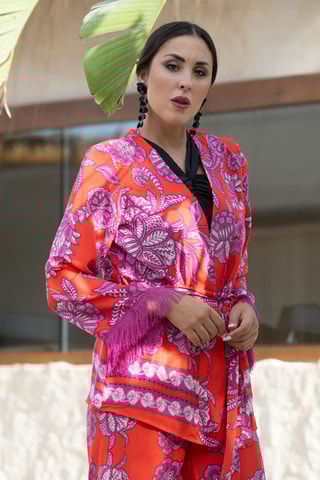 Giacca in seta - Rosso