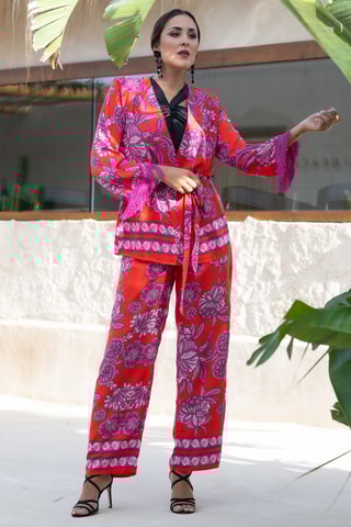 Giacca in seta - Rosso