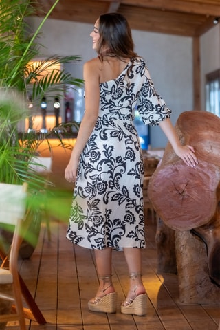 Gonna midi asimmetrica - Bianco