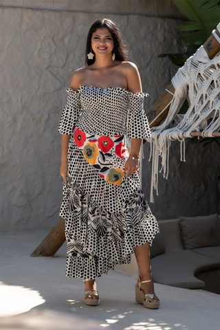 Top in seta - Bianco