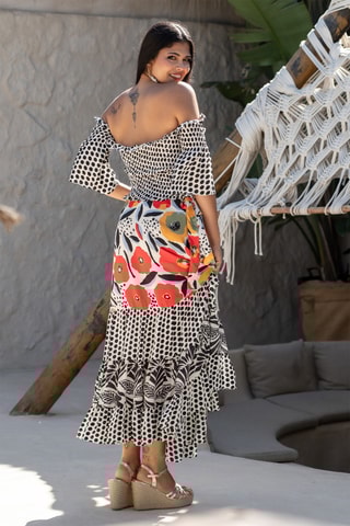 Top in seta - Bianco