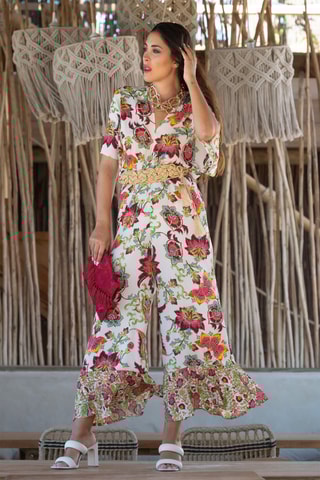 Tuta in seta - Bianco