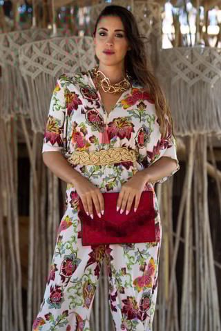 Tuta in seta - Bianco