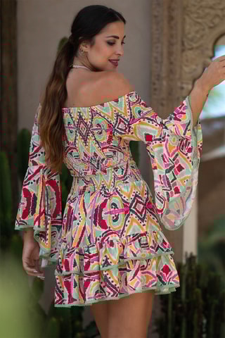 Abito in seta - Multicolore