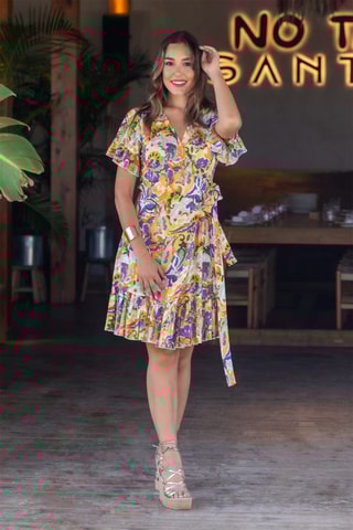 Abito corto - Giallo