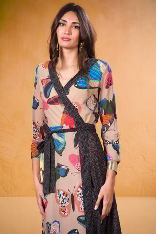 Abito a portafoglio - Beige