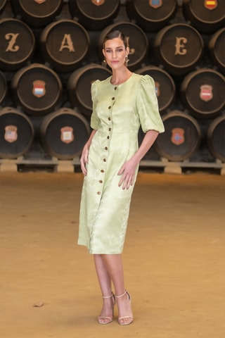 Abito taglio dritto - Verde chiaro