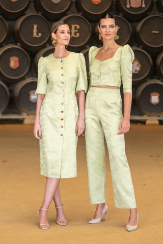 Abito taglio dritto - Verde chiaro