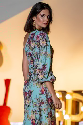 Abito lungo - Turchese