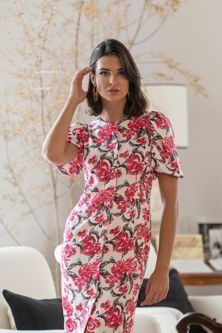 Abito taglio dritto - Bianco