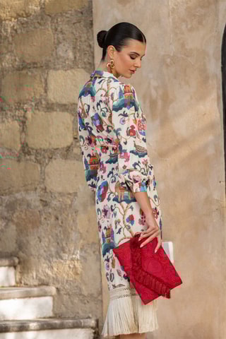 Abito a portafoglio - Crema