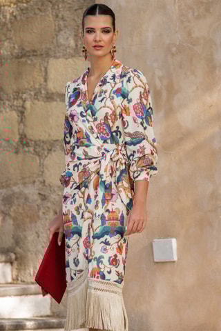 Abito a portafoglio - Crema