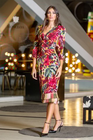 Abito a portafoglio - Rosso