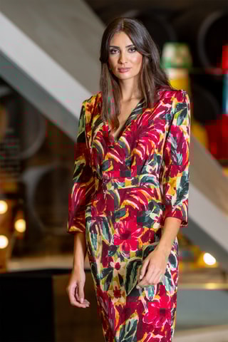 Abito a portafoglio - Rosso