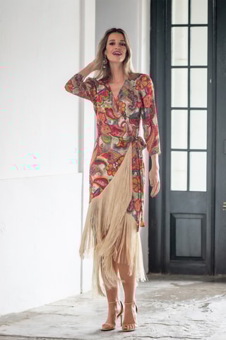 Abito lungo - Fucsia