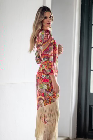 Abito lungo - Fucsia