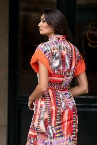 Abito lungo - Arancione