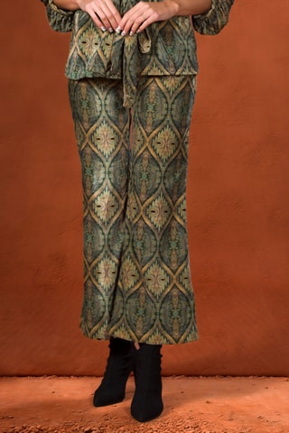 Pantaloni flare - Verde