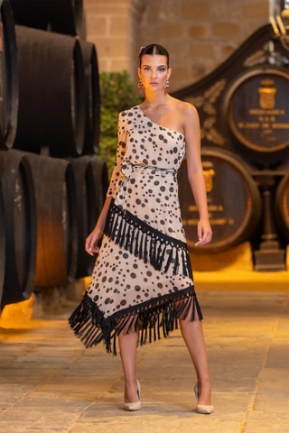 Top asimmetrico - Beige