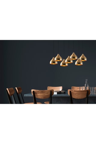 Hanglamp Tattoo - Zwart en Roségoudkleurig - 7 x 40 W