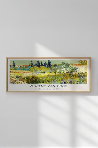 Tableau "Garden at Arles" Vincent Van Gogh - 50 x 120 cm