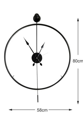 Klok - 58 cm - Zwart