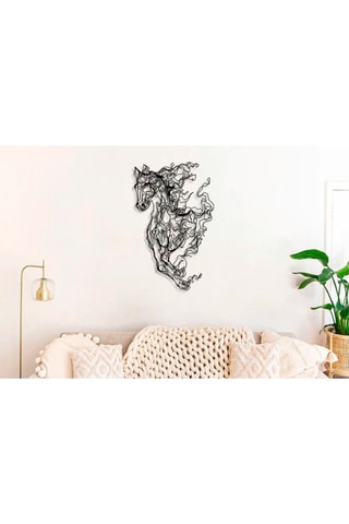 Décoration murale Horse -  99 x 62 cm - Noir