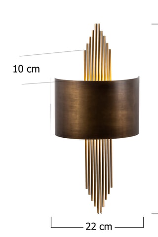 Wandlamp - Goudkleurig - 40 W