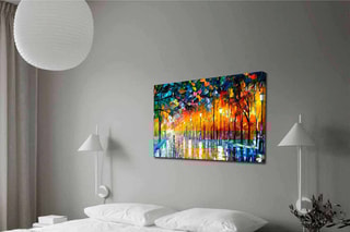 Quadro "Misty Mood in the Park" Leonid Afremov - 70 x 100 cm HORS NORME