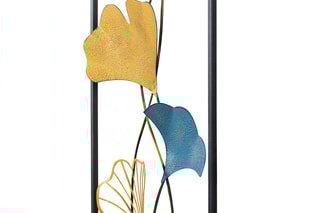 Wanddecoratie 32 x 5 x 90 cm - Blauw en Goudkleurig