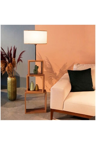 Staanlamp Havin - Zwart - 60 W