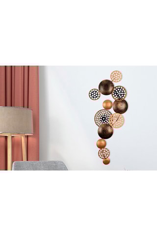 Décoration murale Cardone - 90 x 8 x 42 cm - Bronzé et doré