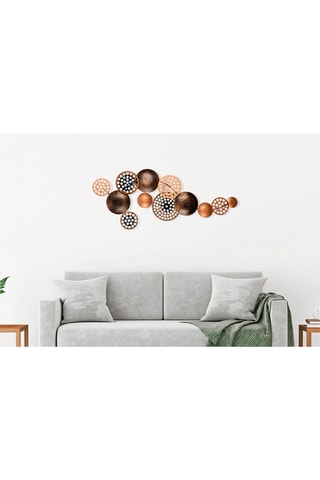 Décoration murale Cardone - 90 x 8 x 42 cm - Bronzé et doré