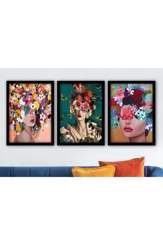 3 Wanddecoraties - 35 x 45 cm