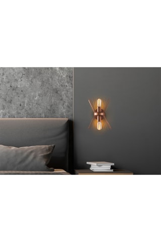 Wandlamp - Koperkleurig - 2 x 40 W