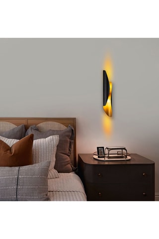 Wandlamp Flare - Zwart - 10 W