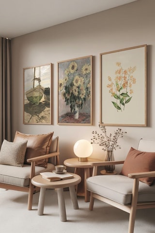 3 Wanddecoraties - 50 x 70 cm