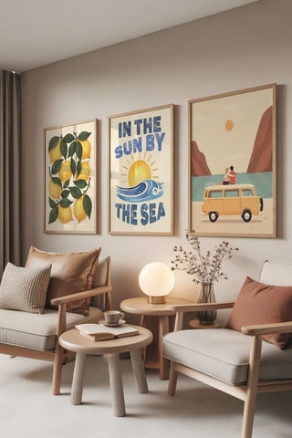 3 Wanddecoraties - 30 x 40 cm