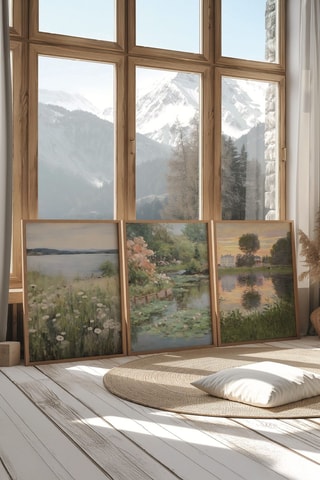 3 Wanddecoraties - 50 x 70 cm