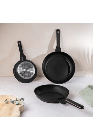 3 padelle Black Rose - 20, 24 e 28 cm