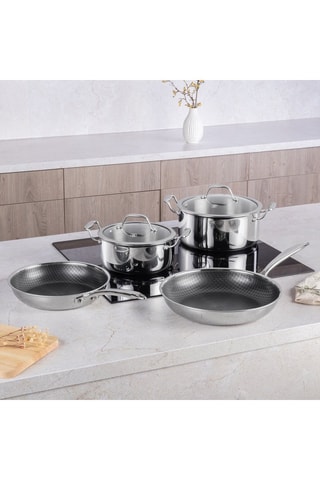 2 pentole e 2 padelle in acciaio inossidabile Eternal