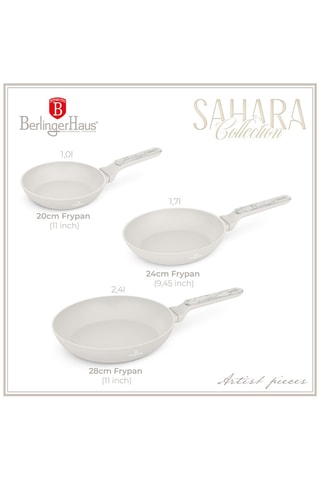 3 padelle Sahara Nordic - 20/24/28 cm